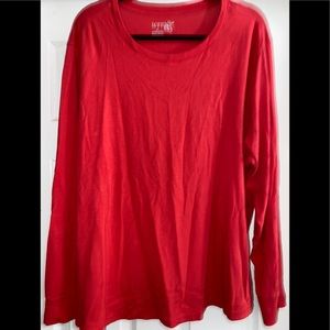 Red long sleeve t-shirt